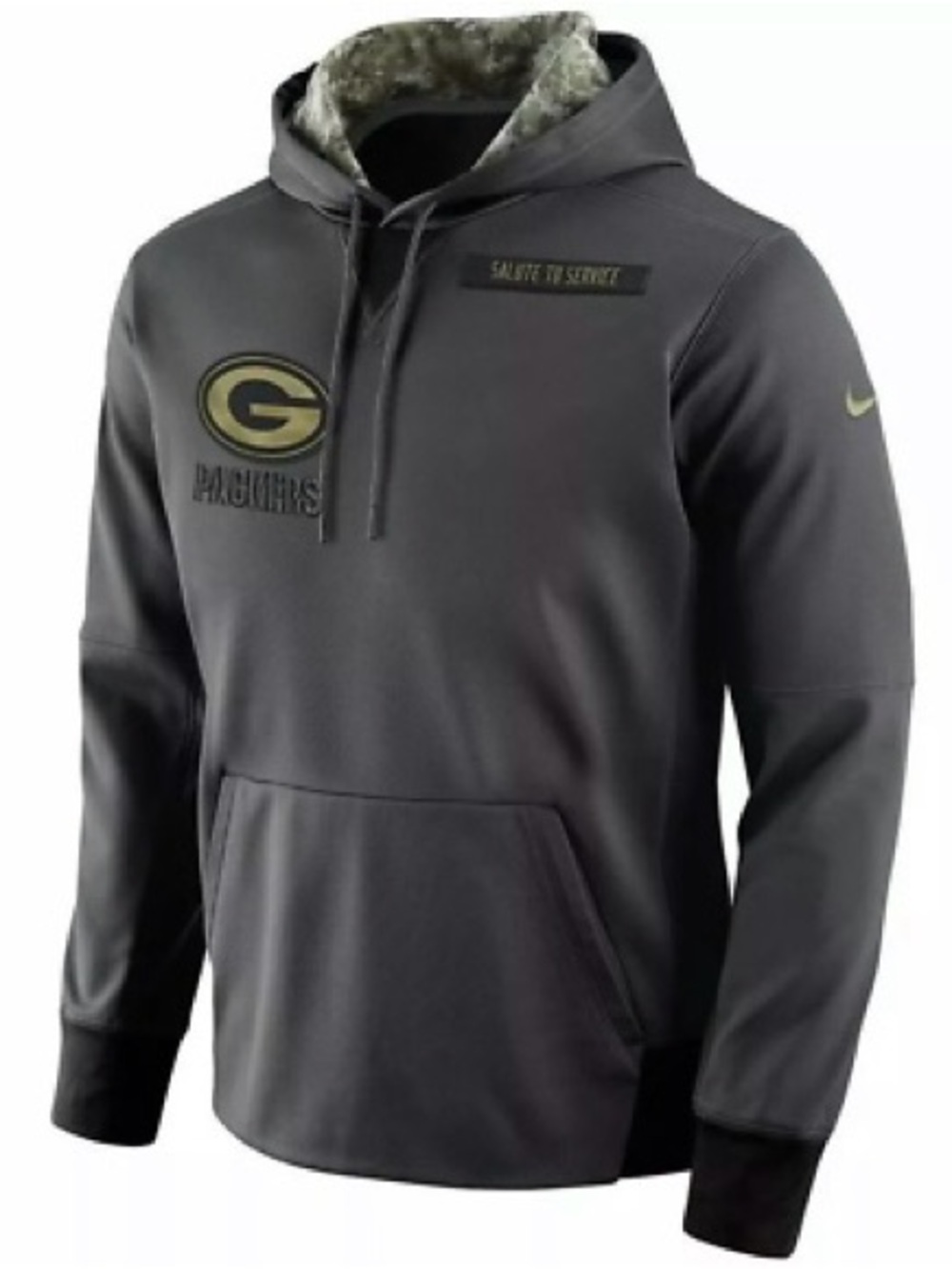 AUTHENTIC Nike Green Bay Packers NFL Salute to Service Pullover Hoodie Men's XL
